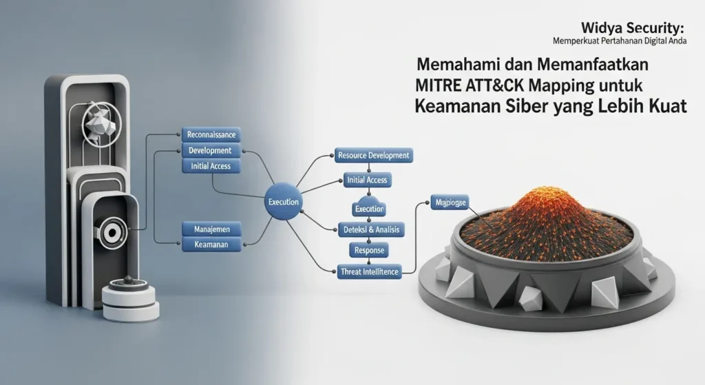 MITRE ATT&CK Mapping dalam Keamanan Cyber oleh Widya Security Pelajari tentang MITRE ATT&CK Mapping dan bagaimana Widya Security membantu organisasi dalam memperkuat keamanan siber mereka.