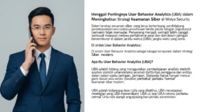 User Behavior Analytics dalam Cybersecurity Menggali pentingnya User Behavior Analytics dalam meningkatkan strategi keamanan siber di Widya Security.