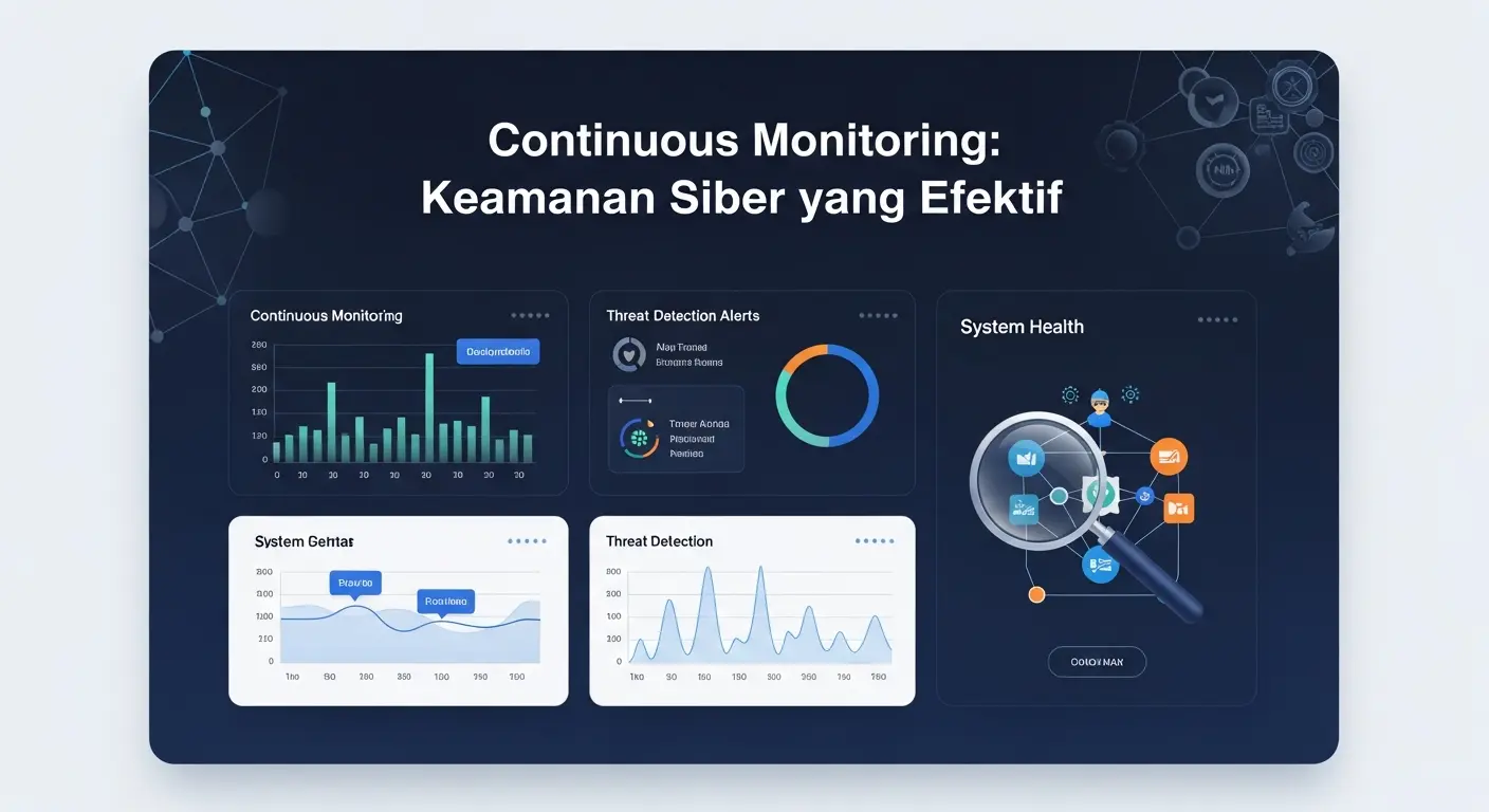 Continuous Monitoring: Keamanan Siber yang Efektif Artikel ini membahas pentingnya Continuous Monitoring dalam cybersecurity serta manfaat, implementasi, dan kesalahan umum yang perlu dihindari.
