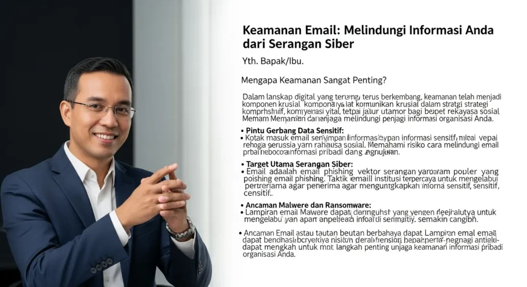 Email Security: Pentingnya Keamanan Email dalam Cybersecurity Pelajari tentang keamanan email dan bagaimana cara melindungi informasi Anda dari serangan siber.