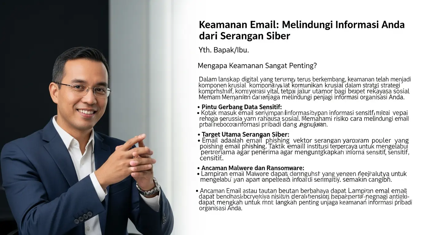 Email Security: Pentingnya Keamanan Email dalam Cybersecurity Pelajari tentang keamanan email dan bagaimana cara melindungi informasi Anda dari serangan siber.