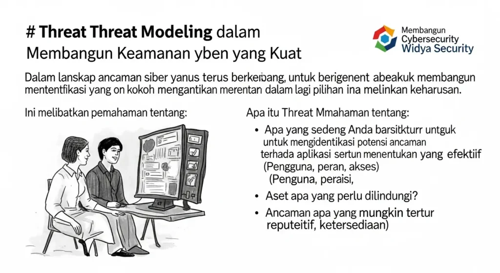 Threat Modeling dalam Cybersecurity: Membangun Keamanan yang Kuat Pelajari bagaimana Threat Modeling membantu dalam membangun keamanan siber yang kuat dengan Widya Security.