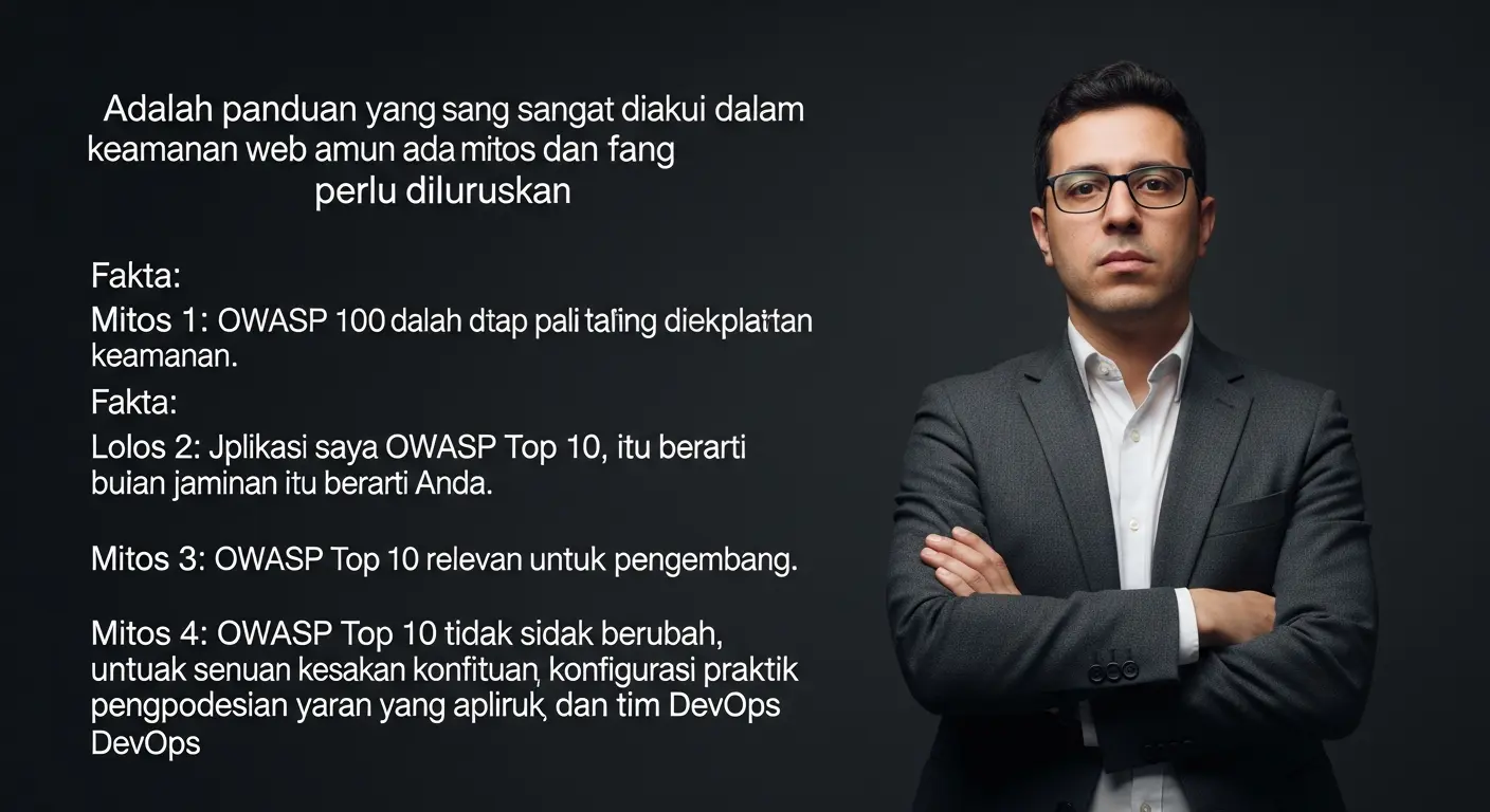 Mitos dan Fakta Tentang OWASP Top 10 dalam Cybersecurity Artikel ini membahas mitos dan fakta seputar OWASP Top 10 dalam cybersecurity, serta menjelaskan risiko yang terlibat dan pentingnya memahami daftar ini untuk keamanan aplikasi.