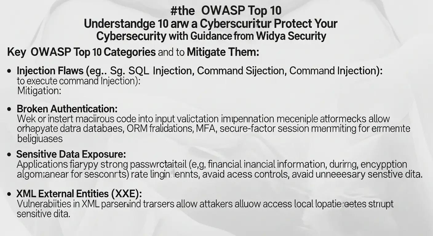 Owasp Top 10: Keamanan Siber untuk Anda di Era Digital Pelajari tentang OWASP Top 10 dan cara melindungi keamanan siber Anda dengan panduan dari Widya Security.