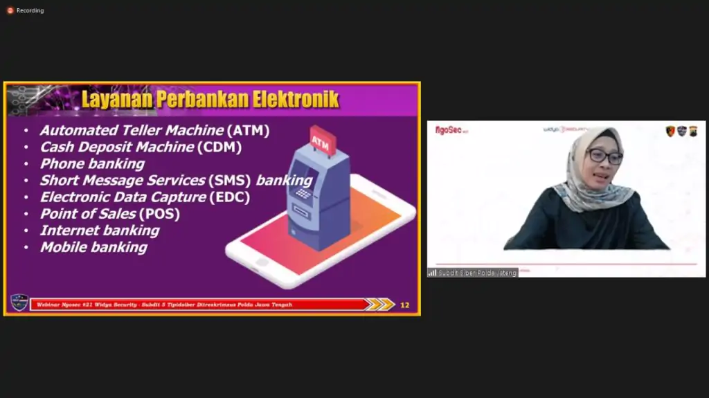Jenis Layanan Perbankan Elektronik - NgoSec #21 Widya Security