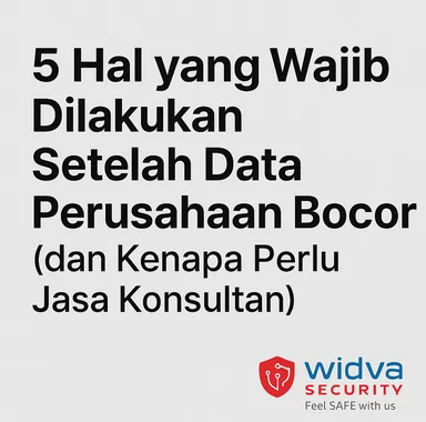 langkah penanganan darurat saat data perusahaan bocor di Indonesia